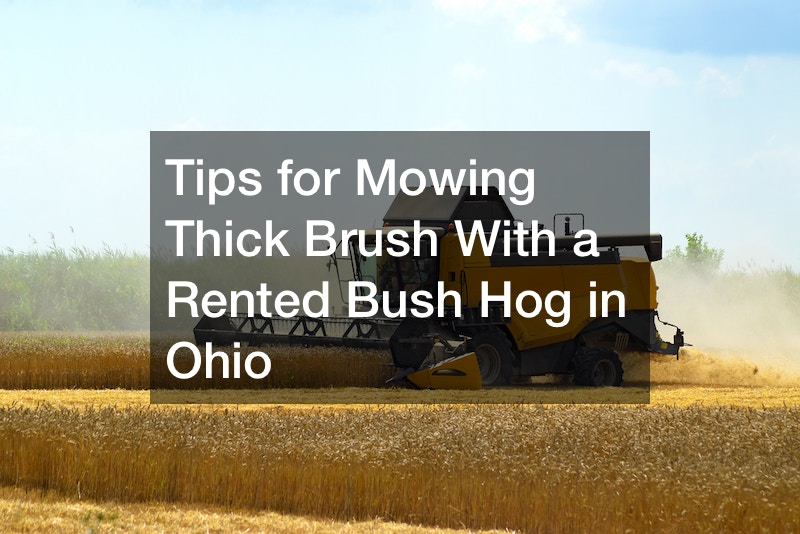 Tips for Mowing Thick Brush With a Rented Bush Hog in Ohio