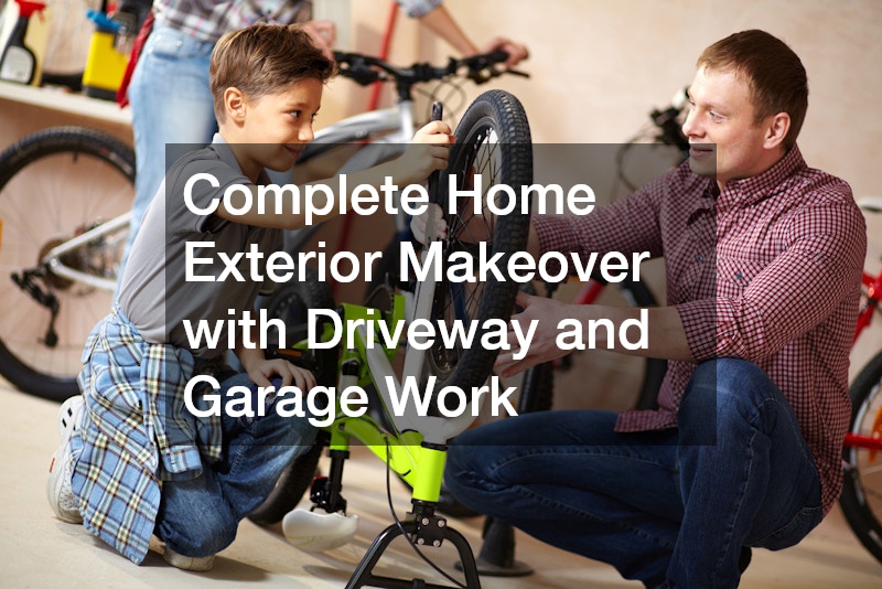 Complete Home Exterior Makeover with Driveway and Garage Work